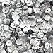 8mm Cup Facet Round SEQUIN PAILLETTES ~ Silver PRISM MULTI Reflective METALLIC ~ Loose sequins for e