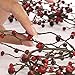 Factory Direct Craft 6 feet Deep Red Berry Garland for Christmas Holiday Decorations - Weatherproof Vinyl Garland - Use Indoors or Outdoors