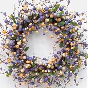 Ex Large Mixed Berry Wreath / Blue Yellow