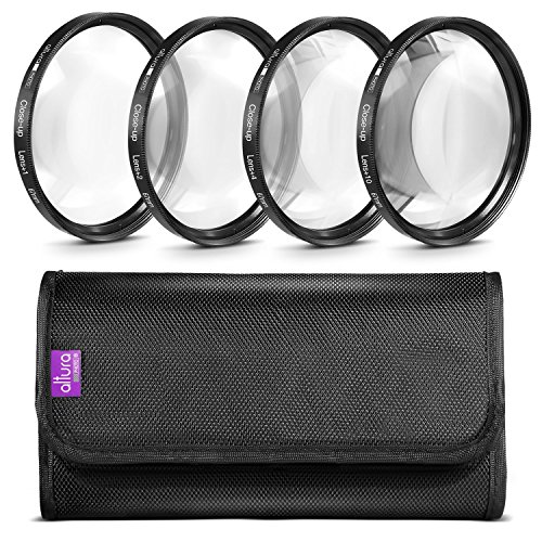 Altura Photo 67MM +1 +2 +4 +10 Close Up Macro Lens Set with Filter Pouch for Nikon Canon Sony Pentax Olympus Cameras