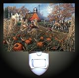 Country Pumpkin Patch Decorative Night Light