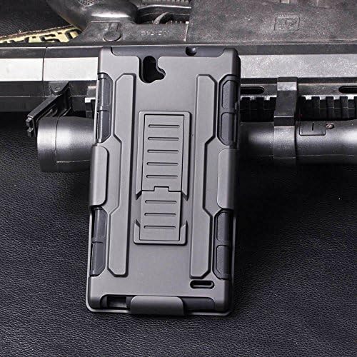 ZTE Grand Xmax Z787 Case, FRKJ® Smart Grid Defender Armor Case For ZTE Grand Xmax Z787 Belt Clip Holster Kickstand Cover Case