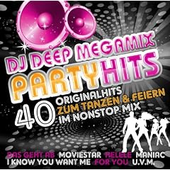 DJ Deep MEGAMIX PARTYHITS - 40 Originalhits im Nonstopmix