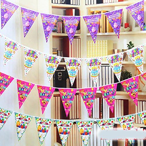 YHGG Birthday Circus Pennant Banner - Party Decorations & Flags & Bunting