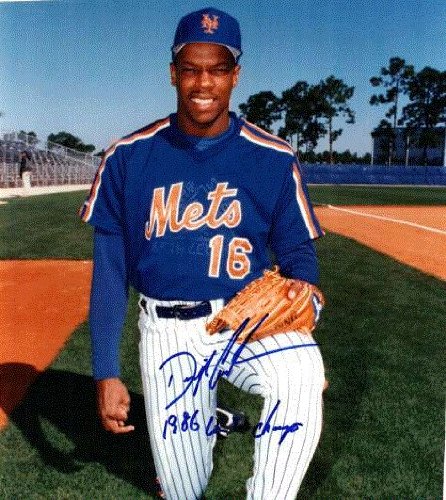 Autographed/Hand Signed Dwight Gooden New York Mets 8x10 Photo