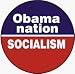 Obama Nation (Abomination): Socialism (USA / United States of America / American / Political) - 1 1/4" Button / Pin
