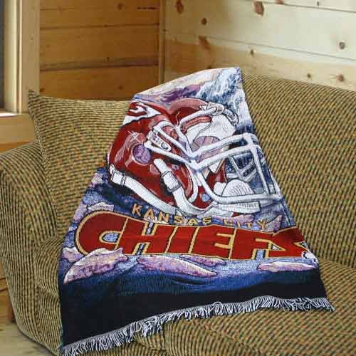 Kansas City Chiefs Acrylic Tapestry Throw Blanket