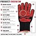 Cyber Monday Sale: Over 45% Off - Heat Resistant Gloves. Extra Long. Certified: up to 932F. Aramid Fiber & Silicone Covering - Protecting Your Hands in Kitchen, Barbecue, Oven, Baking, Cooking & Grill