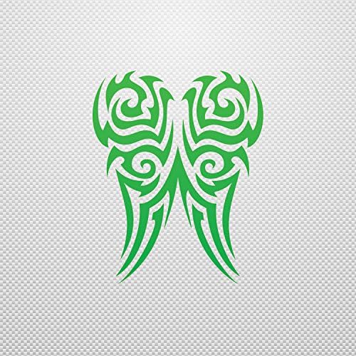 Sticker Butterfly Tribal Durable Motorbike Speciality waterproof Sai Green (7 X 5.6 In)
