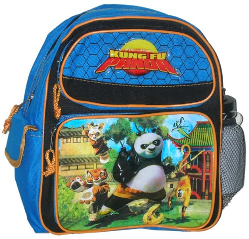 Kung Fu Panda Entire Cast Backpack Medium w/ water Bottle