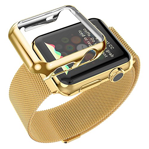 Apple watch band, biaoge steel milanese loop replacemen…
