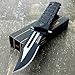 TAC FORCE Black Spring Assisted Open SAWBACK BOWIE Tactical
