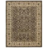 Nourison 2000 2091 Round Rug, Mushroom, 4.0-Feet by 4.0-Feet