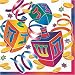 Watercolor Dreidels Paper Beverage Napkins (16 count)