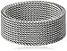Amazon Collection Women's Stainless Steel Mesh Band Ring