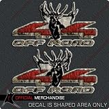Elk 4x4 Truck Sticker Decal Bull Hunting Camouflage Camo