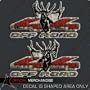 Elk 4x4 Truck Sticker Decal Bull Hunting Camouflage Camo