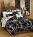 Realtree AP Black Camo 7 Pc King Reversible Comforter Set & AP White Camo Sheet Set - Includes: (1 King Reversible Comforter, 1 King Flat Sheet, 1 King Fitted Sheet, 2 Pillow Cases, 2 Pillow Shams)