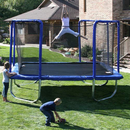 13 ft. Frame Size Square Trampoline Net for 4 Arch Enclosure System Skywalker STSC13BC