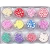 12 D�schen mit FIMO Blumen