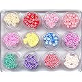 12 D�schen mit FIMO Blumen