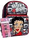 Betty Boop Hearts Backpack Bonus Decorated Pencils
