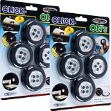 NEW Set of 8 Click-On Stick up LED Lights by Super BrightT (Lighting)