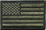 Tactical USA Flag Patch - Olive Drab