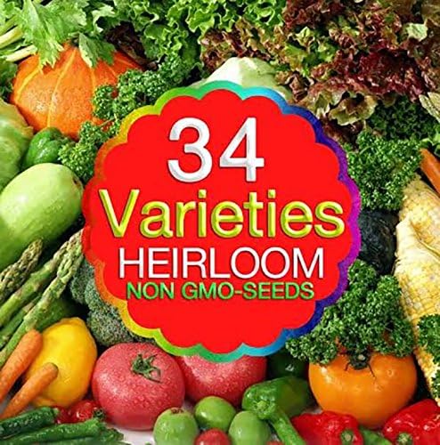 Emergency Survival Seed Kit - Heirloom Emergency Survival Seeds 34 Easy-to-grow Varieties