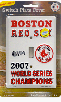 Buy Boston Red Sox 2007 World Series Champions - Light Switch Plate Cover by LS10187