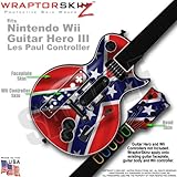 Confederate Flag Skin by WraptorSkinz TM fits Nintendo Wii Guitar Hero III  ....