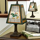 14 NCAA Miami Hurricanes Stained Glass Table Lamp