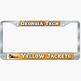 Georgia Tech Yellow Jackets Chrome License Plate Frame **