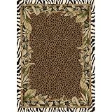 Signature Jungle Safari Emerald Rug Size: 2'8 x 3'10