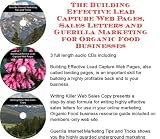 The Guerilla Marketing, Building Effective Lead Capture Web Pages, Sales Letters for Organic Herbs Businesses