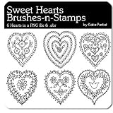 Photoshop Brushes - Sweet Hearts Brushes and Stamps