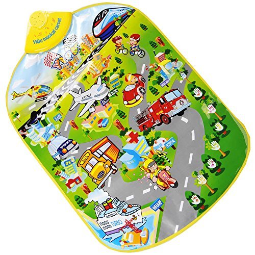 HGD® Kid Baby Cars Traffic Touch kick Play Game Carpet Mat blanket Musical Toy Music