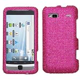 61onh6WPOzL. SL160  Hard Diamante Protector Skin Cover (Faceplate/Snap On) Full Rhinestones Diamond Bling for HTC G2 T Mobile   Hot Pink