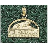 LogoArt Clemson Tigers 10K Gold Pendant