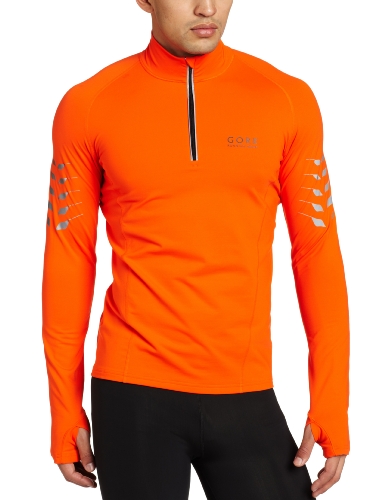 Gore Running Wear Men's Mythos Long Shirt, Blaze Orange, X-Large