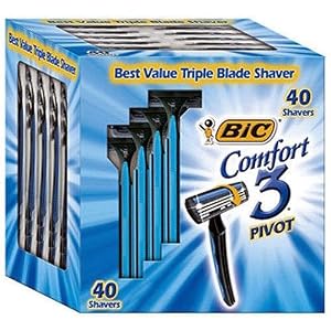 Buy BIC Comfort 3 Pivot Shaver, 40-Count by BIC