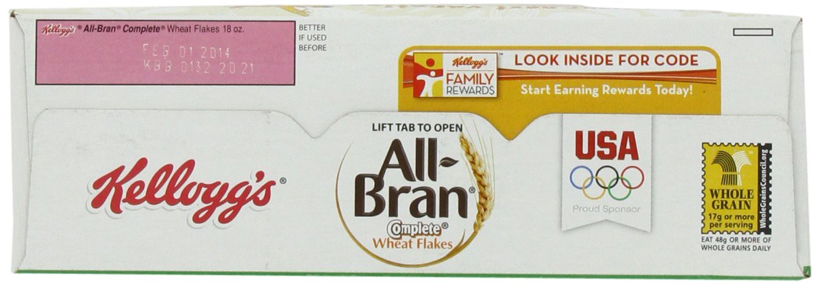 Amazon.com: All-Bran Cereal, Complete Wheat, 18-Ounce Boxes (Pack ...