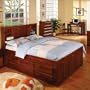 Merlot Bookcase Captains Full with 12 Drawers