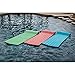 TRC Recreation Serenity 1.5” Thick Vinyl Coated Foam Swimming Pool Float Mat Adult Lounger with Built-In Roll Pillow, Tropical Teal
