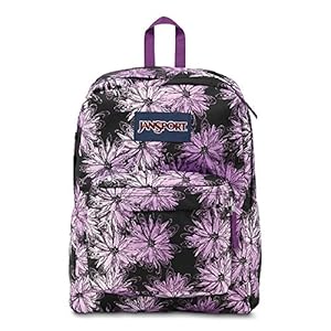 Classic Jansport Superbreak Backpack (Multi Purple Ombre Daisy (T5010AD))