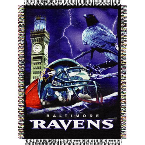 Baltimore Ravens NFL Woven Tapestry Throw (Home Field Advantage) (48x60
