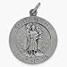 Sterling Silver Saint Raphael 22mm Religious Medal Medallion