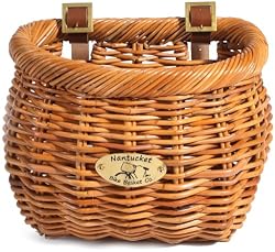 Nantucket Bike Basket Cisco Basket Round Lt. Brown
