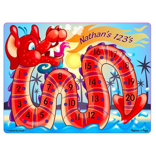 Childrens Toyshop  Toys : Dragon Alphabet Peg Puzzle