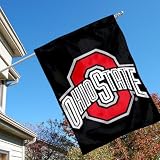 Ohio State University Buckeyes OSU House Flag